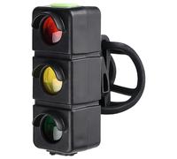 PONDON Bicycle Tail Light, With 3-Color Led, 7 Modes, Rechargeable, Exceptional Brightness, Extended Duration, Traffic Light Design, For Enhanced Night Riding Safety