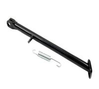 PONDON Black Motorcycle Kickstand 36 Cm Stainless Steel With Spring, Anti-Rust Parking Foot Support, Compatible With Cqr, Knight, Off-Road Motorbikes