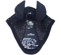 PONDON Horse Bonnet Ear Protection With Sequins Handmade Ear Cover, Rolling String Cotton Horse Ear Net, Breathable Fly Veil For Equestrian Competition