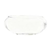 PONDON Open Mouth Glass Hydroponic Planter, 7.9 In / 20 Cm, Aquatic Plant & Goldfish Tank, Clear, No Drainage Hole, Versatile Home Decor Bowl