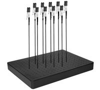 PONDON Painting Model Stand, Alligator Clips Equipped, Stainless Steel Airbrush Base, 20 Clips, Paint Hobby Tools, Miniatures Model Building, Craft Station Support