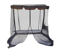 PONDON Patio Swing Net For Three-Seater Swing, Waterproof Canopy, Zippered Door, 80.7 In X 49.2 In X 81 In