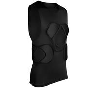 PONDON Soccer Goalkeeper Protective Vest, Padded Sleeveless Design, Breathable Polyester Fabric, Sizes S-XL, Suitable for Rugby and Paintball