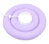PONDON Two-Layer 9.8 In Dog Donut Collar, Adjustable Soft Cone, Breathable Waterproof Puppy Recovery E-Collar, Anti-Bite Lick Wound Healing