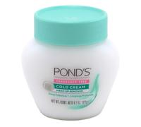 POND'S Fragrance-Free Cold Cream Makeup Remover 6.1 oz - 50% Moisturizer, Melts Tough Makeup, Hydrates Skin (Code 4276)