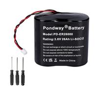 Pondway 3.6V 26Ah Replacement Li-SOCl2 Battery Compatible with DELTA DORE BAT6416222 /BP CS 8000 for Tyxal+/Bat CS 8000-SI-SEFIO3 Non-Rechargeable with Repair Tools