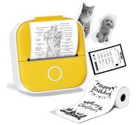 Ponek Mini Sticker Printer, T02 Print Pods Mini Printer, Sticker Printer Machine with 1 Roll Sticker, Bluetooth Thermal Inkness Sticky Note Printer for Sticky Scrapbook, Journal, Note, Diagrams