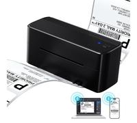 Ponek Thermal Shipping Label Printer, Bluetooth Label Printer for Small Business, Wireless 4x6 Label Maker for Shipping Packages, Compatible with iPhone&iPad&PC, Label Printer for Shopify, FedEx, UPS