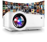 PONER SAUND Projector, 2024 Upgraded 1080P Mini Projector, Compatible with Home Theater Video Projector, Compatible with USB, VGA, AV, SD, HDMI, Smartphone, PC, Laptop, PS3, PS4