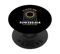 Ponferrada Espana Spain Solar Eclipse August 12, 2026 PopSockets Adhesive PopGrip