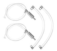 PonFxp Brake Bleeding Kit, 2 Sets Universal One-Way Brake Bleeder Hose Kit with Check Valve, 55.48cm×0.47-0.78cm, Motorcycle Brake Bleeding Kit for Car and Bicycle