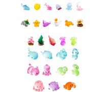 PonFxp Mini Resin Animals, 28 Pcs Ocean Themed Resin Animals Mixed, Sea Creatures, Perfect for DIY Crafts, Fairy Gardens, and Home Decor, for Kids