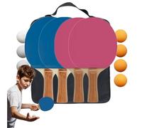 Pong Set for Table Tennis Rackets, Indoor Outdoor Ball Sports Equipment for Adults, Enthusiasts, Athletes and Teens