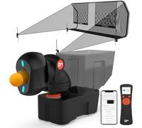 PONGBOT Table Tennis Robot with Net, Ping Pong Machine, Remote/App Control, 264 Pre-Saved Drills, Custom Drills