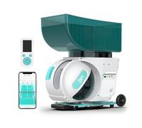 PONGBOT Tennis Ball Machine, APP and Remote Control, Custom Drills, 150 Ball Capacity, Max 80mph,8+ Hours of Endurance, Dual Motor for Topspin and Backspin, PACE S