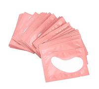 Pongnas 100 Pairs Disposable Eyelash Grafted Paper Patches 63° Curve Design for Eyelash Extension Individual Packing Bag