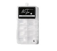 Pongnas 100PCS Fake Nails, Soft Thin Nail Tips, Full Cover Half Cover Artificial Nails, Coffin Ballerina Shape, with 10 Sizes, for Nail Salons DIY Manicure Art (6)