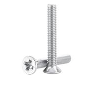 Pongnas 100Pcs M3 Flat Head Screws, 304 Stainless Steel Countersunk Machine Bolts Fastener with 9 Optional Lengths, for Home Office Appliance Communication Equipment Ship Assembly (M3*20)