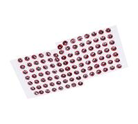 Pongnas 100Pcs Three-Dimensional Fishing Lure Eyes Stickers for Bait Making - Lightweight & Adhesive Red (Red)