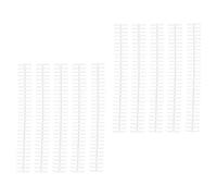Pongnas 10Pcs Binding Spirals Comb Coils for Loose Leaf 30 Hole Plastic Strip 13mm Diameter White (Transparent)