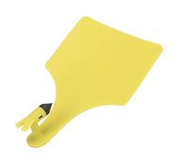 Pongnas 10pcs Extra Large Blank TPUEar for Livestock - Identification for Goats, Sheep, and Cattle (Yellow)