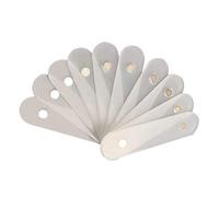 Pongnas 10pcs Magnetic Acrylic Nail Tip Display Stand, Double Layer Protective Film 10 Magnet Strips, with Firm Adsorption for Nail Salon Art School Home Use