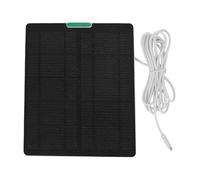 Pongnas 10W Solar Panel for Camera & - Monocrystalline Silicon Outdoor Security Camera Solar with IP67 Rating, 5V Output, Mounting Bracket - Includes 6-Piece Hardware Kit (White)
