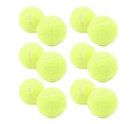 Pongnas 12 Pack Premium Tennis Balls with Storage Bag for Training and Practice - Ideal for Beginners and Family Fun (Yellow)