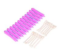 Pongnas 12 Pieces Salon Cold Wave Rods Hair Roller Set with Rubber Bands Curling Curler Perm Tool for Women and Girls Hairstyling (5)
