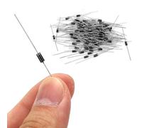 Pongnas 1N4007 Rectifier Diode, 100pcs 1000V 1A High Voltage Electronic Diodes, Aluminum and Silicone Material, with Large Carrying Capacity, for Wide Applications and Replacement