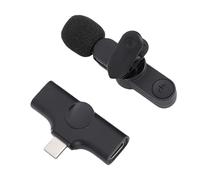 Pongnas 2.4GHz Lavalier Microphone with Noise Reduction - Plug-and-Play Mic for Video Recording, Live Streaming & Vlogging - 8-10H Battery, Real-Time Monitoring, Ducking Function, 20m