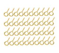 Pongnas 200Pcs Screw Eye Peg Pin Set for DIY Jewelry Making, Assorted Colors Including Silver, Gold, and Rose Gold ()