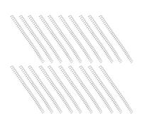 Pongnas 20Pcs Colorful Spiral Binding Coils - ABS Plastic Spines for Stationery Needs, 30 Sheets Capacity, Easy to Use (Transparent)