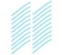 Pongnas 20Pcs Colorful Spiral Binding Coils - ABS Plastic Spines for Stationery Needs, 30 Sheets Capacity, Easy to Use (Blue)