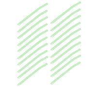 Pongnas 20Pcs Colorful Spiral Binding Coils - ABS Plastic Spines for Stationery Needs, 30 Sheets Capacity, Easy to Use (Green)