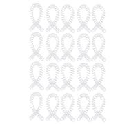 Pongnas 20Pcs Colorful Spiral Binding Coils - ABS Plastic Spines for Stationery Needs, 30 Sheets Capacity, Easy to Use (White)