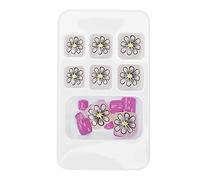 Pongnas 24pcs False Toe Nails, 12 Different Sizes Easy Trim and File, Comfortable Flexible Fit for Most Nail Types, with Glue Adhesion and Gel Removal Method, for Women Girls (J74)