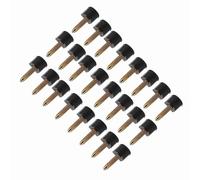 Pongnas 24pcs Shoes Heel Dowels, Replacement Tips Non Slip Protector, Easy to Walk, Sturdy and Durable with Comfortable, 24 Heel Tips with Large Quantity, for Replacing Worn or Missing (8x8cm)