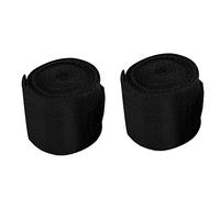 Pongnas 2PCS Set Cotton Boxing Hand Wraps with Hook and Closure - Ideal for Kickboxing, Muay Thai, MMA, Available in Three Colors (Black)