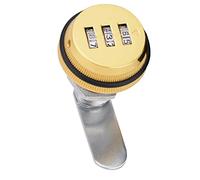 Pongnas 3 Dial Password Cam Lock, Zinc Alloy Anti Theft Combination Lock with Simple Atmospheric Style, for File Cabinet Drawer Locker (30MM)