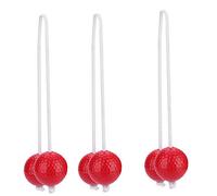 Pongnas 3 Pairs Blue Toss Bolas Set for Indoor/Outdoor Fun & Kids Sports Replacement (Red)
