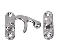 Pongnas 30 Pcs Retro Iron Hasp Hook for Jewelry Gift Boxes, & Stylish, 3.2x2.8cm Silver Left Hook (Silver Right)