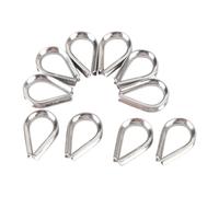 Pongnas 316 Stainless Steel Wire Rope Thimble - Duty M3 for Rigging, Marine & Shade Structures - Rope Sleeve, 10PCS