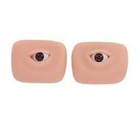 Pongnas 3D Microblading Practice Skin, Silicone Eyebrow Training Model for Beginners, with Fake Eyeball Design for Practice, Microblading Artist Demonstration (Medium Skin Color)