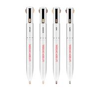 Pongnas 4 in 1 Eyebrow Pencil, Sweat Proof Long Lasting Mechanical Brow Pen with Lighter Shade Deeper Shade Definer Arch Highlighter, for Brows Makeup Gifts (Blonde)