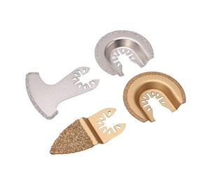 Pongnas 4 Pcs Oscillating Saw Blades Multi Tool Kit for Grout, Ceramics, and Masonry - Universal Compatibility and Design