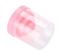 Pongnas 48 Holes Nail Art Plastic Nail Drill Holder Stand Display Organizer Box for Salon (Roseate)