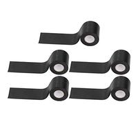 Pongnas 5-Pack Oil- PVC Pipe Wrapping Tape for Conditioners and Electrical Applications, 6cm Wide Beige (Black)