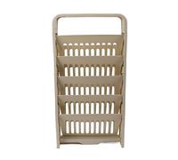 Pongnas 5 Tier Compact Green Bookshelf with Stationery Box - Storage Rack for Home and Classroom (Cream White)