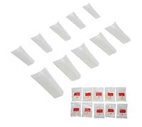 Pongnas 500pcs Tips, Artificial Full Cover False with 10 Sizes and Transparent Color, for Home Salon Manicure DIY Art Accessories (color)